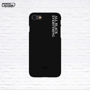 All Black Everything iPhone Case